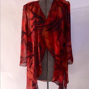 Helen Blake sheer shawl, swimsuit coverup